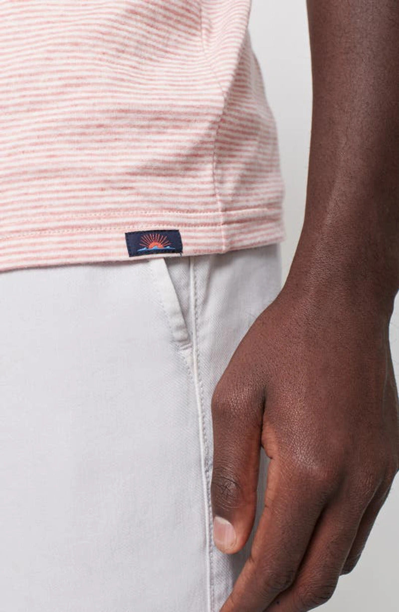 Cloud™ Stripe Short-Sleeve Tee - Rose Cream Stripe