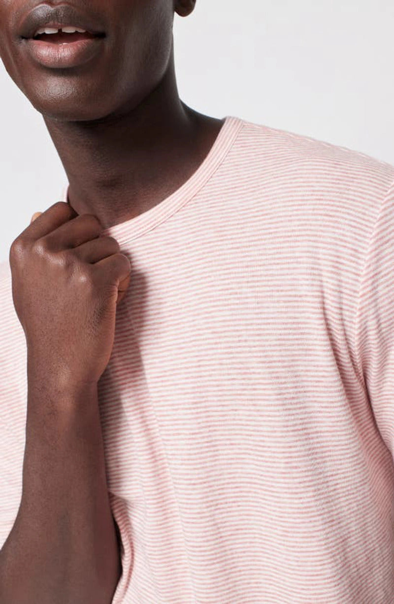 Cloud™ Stripe Short-Sleeve Tee - Rose Cream Stripe