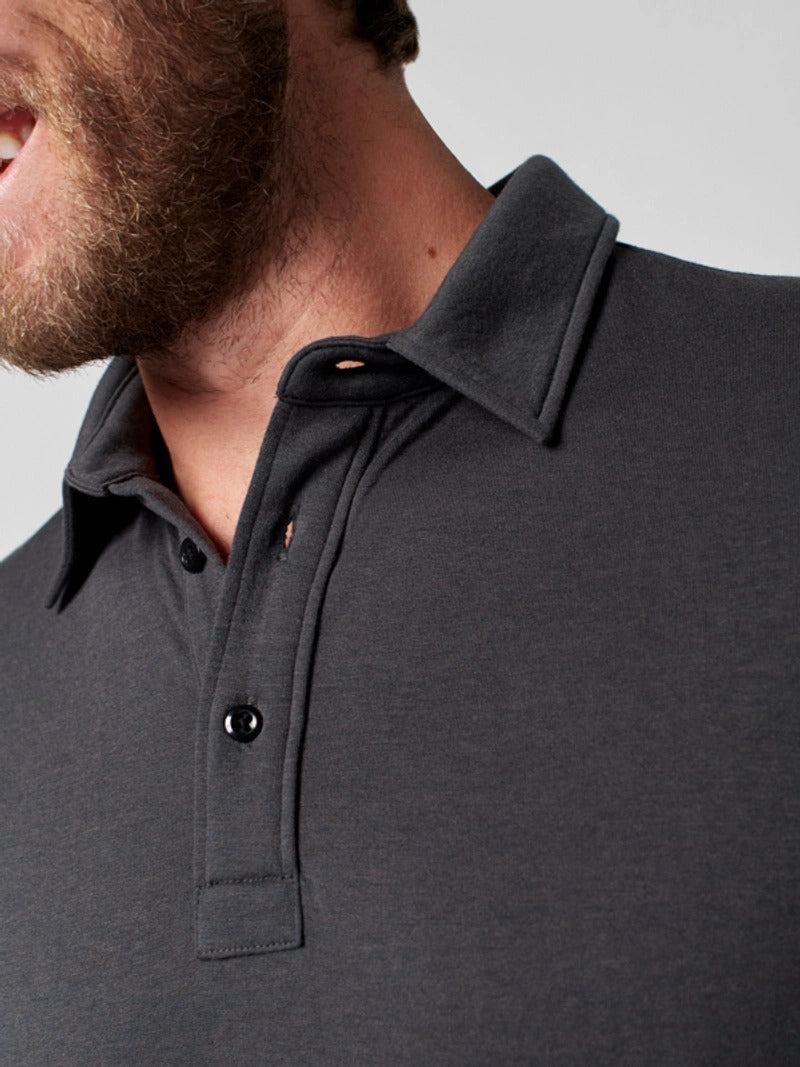 Cloud™ Short-Sleeve Polo - Washed Black
