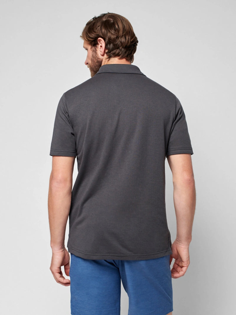 Cloud™ Short-Sleeve Polo - Washed Black