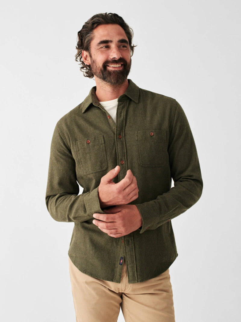 Brushed Alpine Flannel - Olive