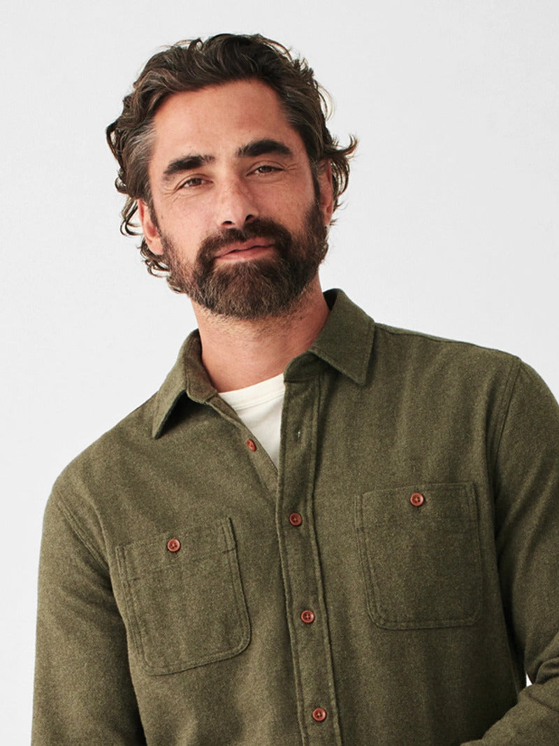 Brushed Alpine Flannel - Olive