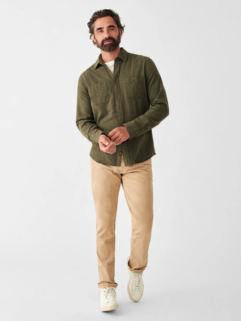 Brushed Alpine Flannel - Olive