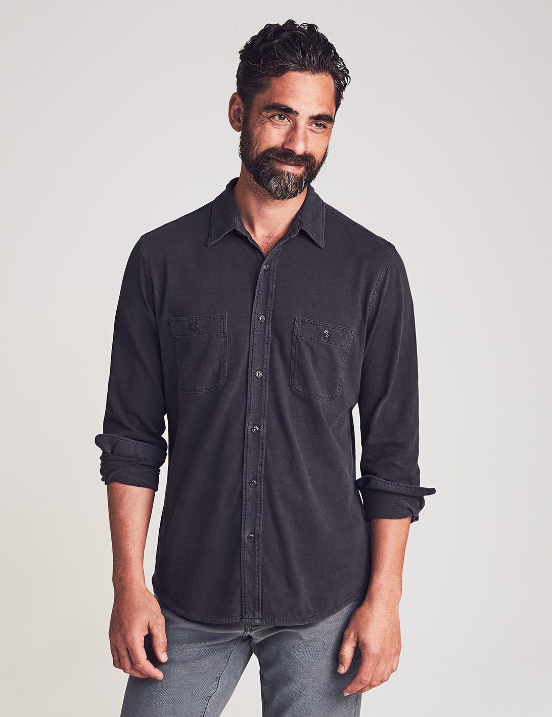 Knit Seasons Shirt - Washed Black - M
