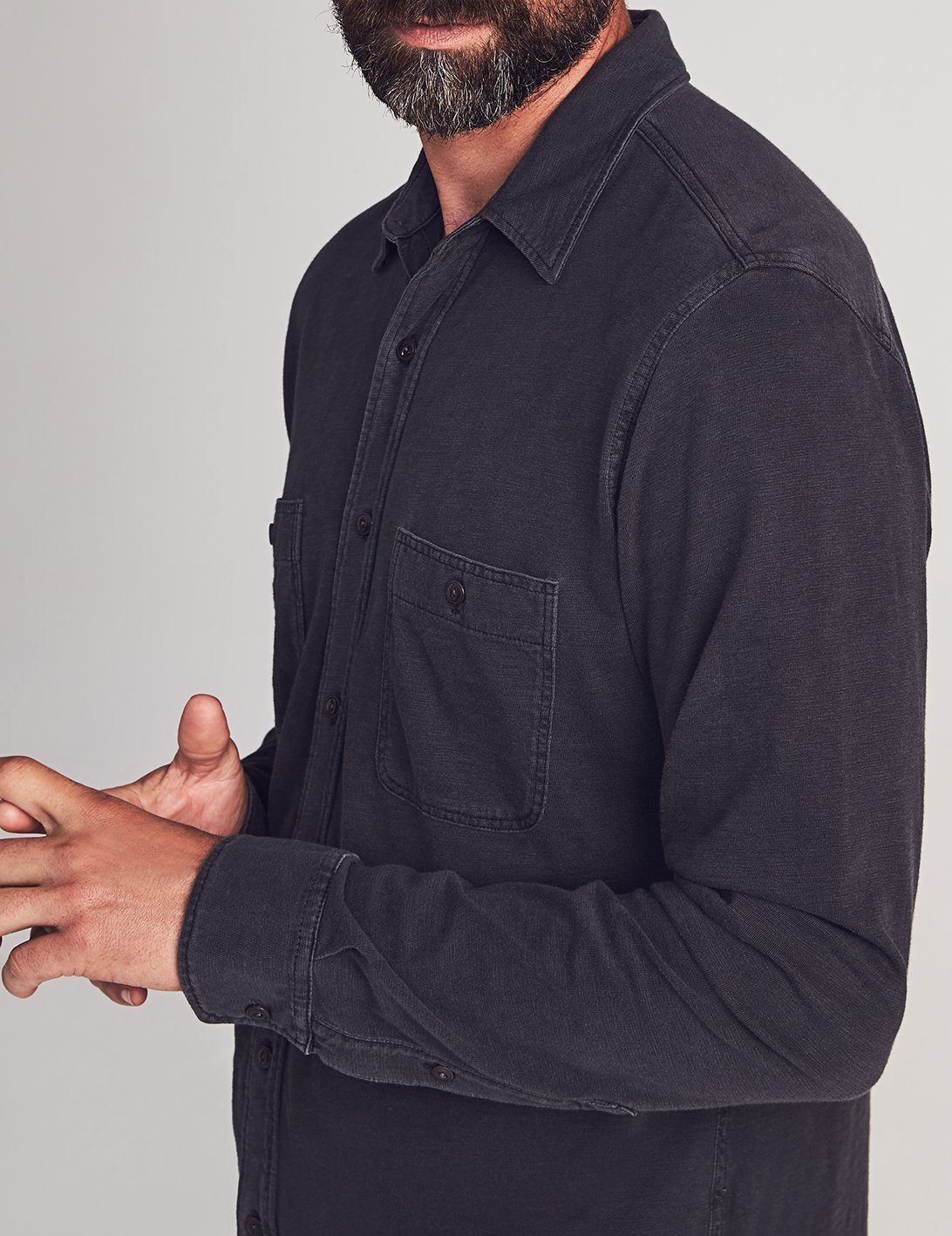 Knit Seasons Shirt - Washed Black - M