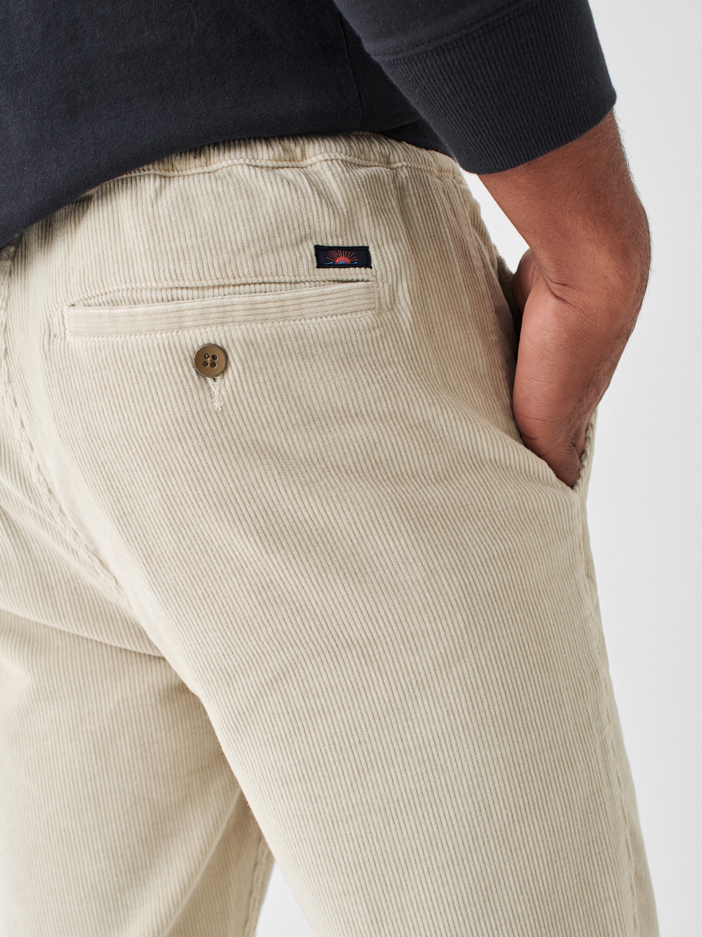 Drawstring Corduroy Pant - Stone Valley - M