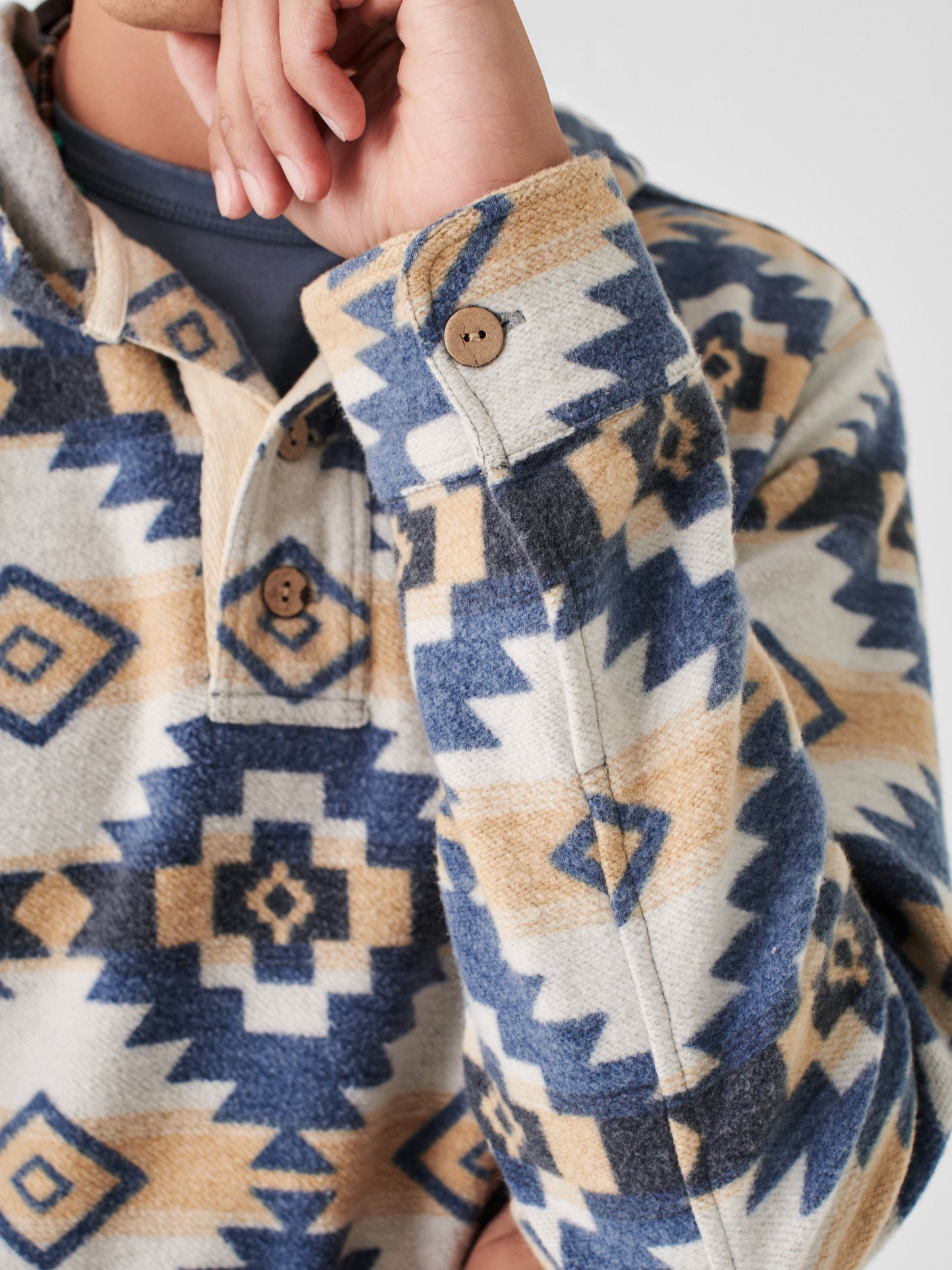 Doug Good Feather Knit Pacific Hoodie - Blue Star