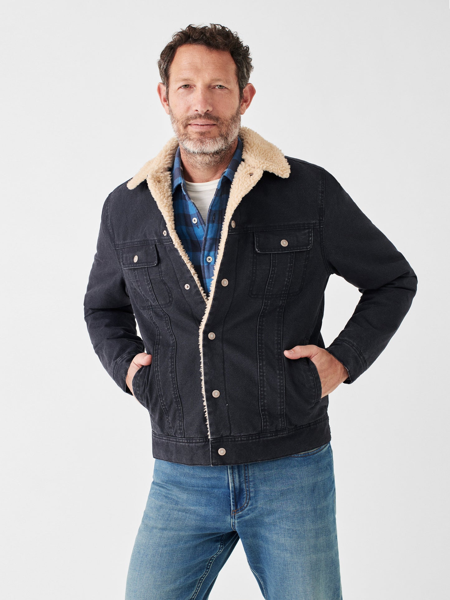 Timberline Fleece Trucker - Washed Black - L