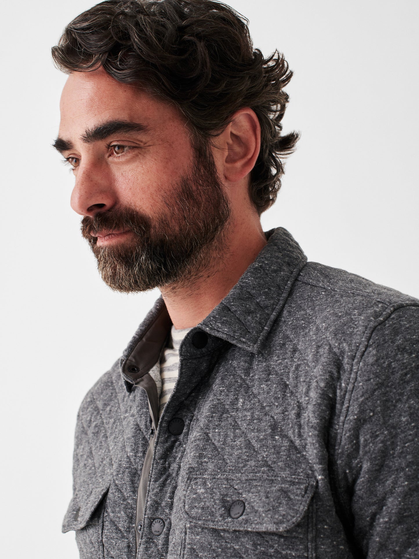 Epic Quilted Fleece CPO - Charcoal Heather