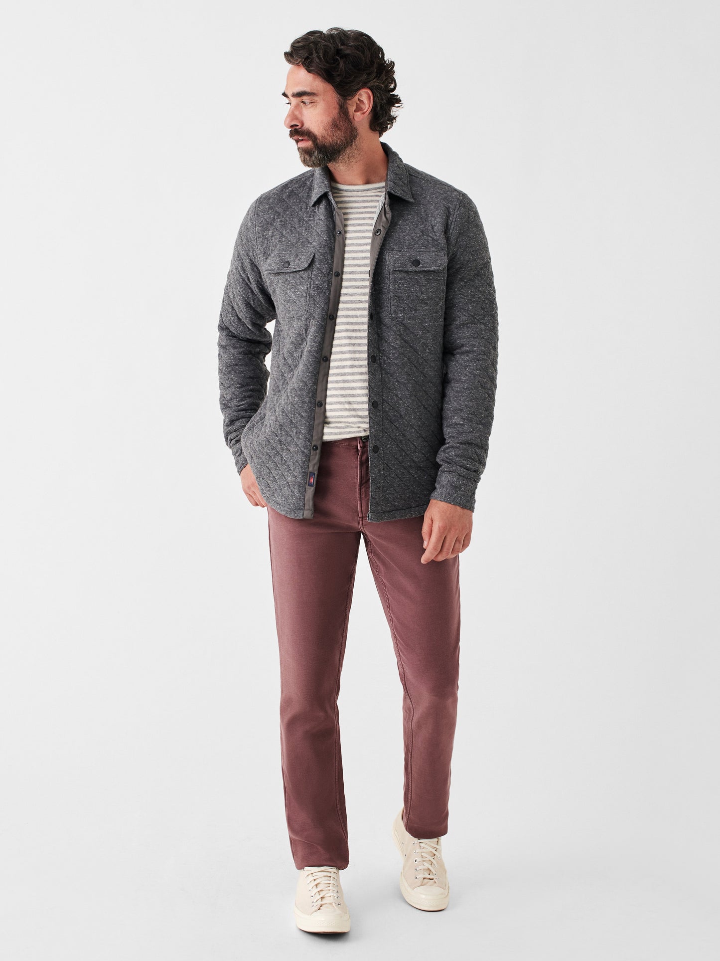 Epic Quilted Fleece CPO - Charcoal Heather