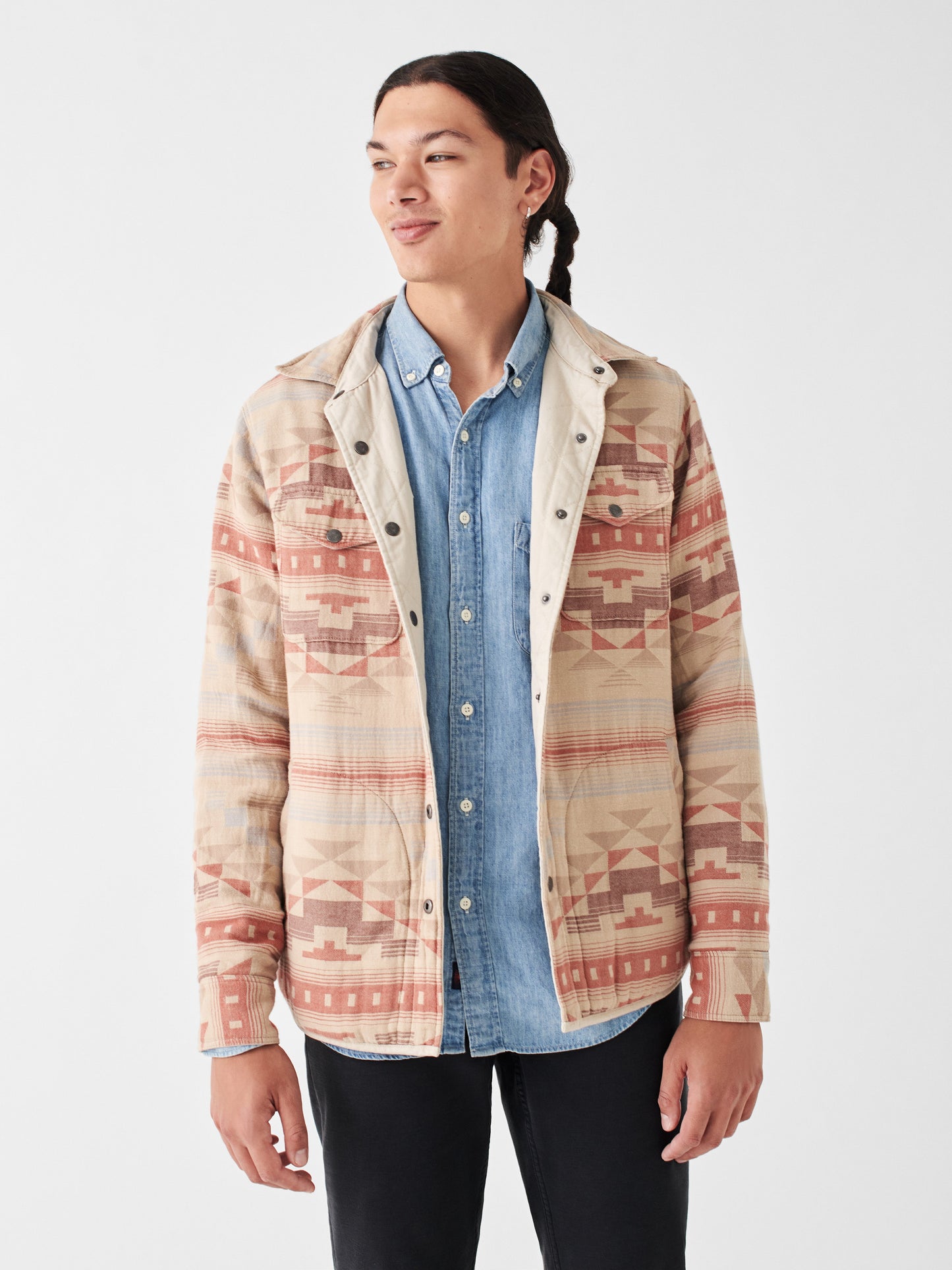 B.Yellowtail Reversible Bondi Jacket - Stone/Big Horn Sand