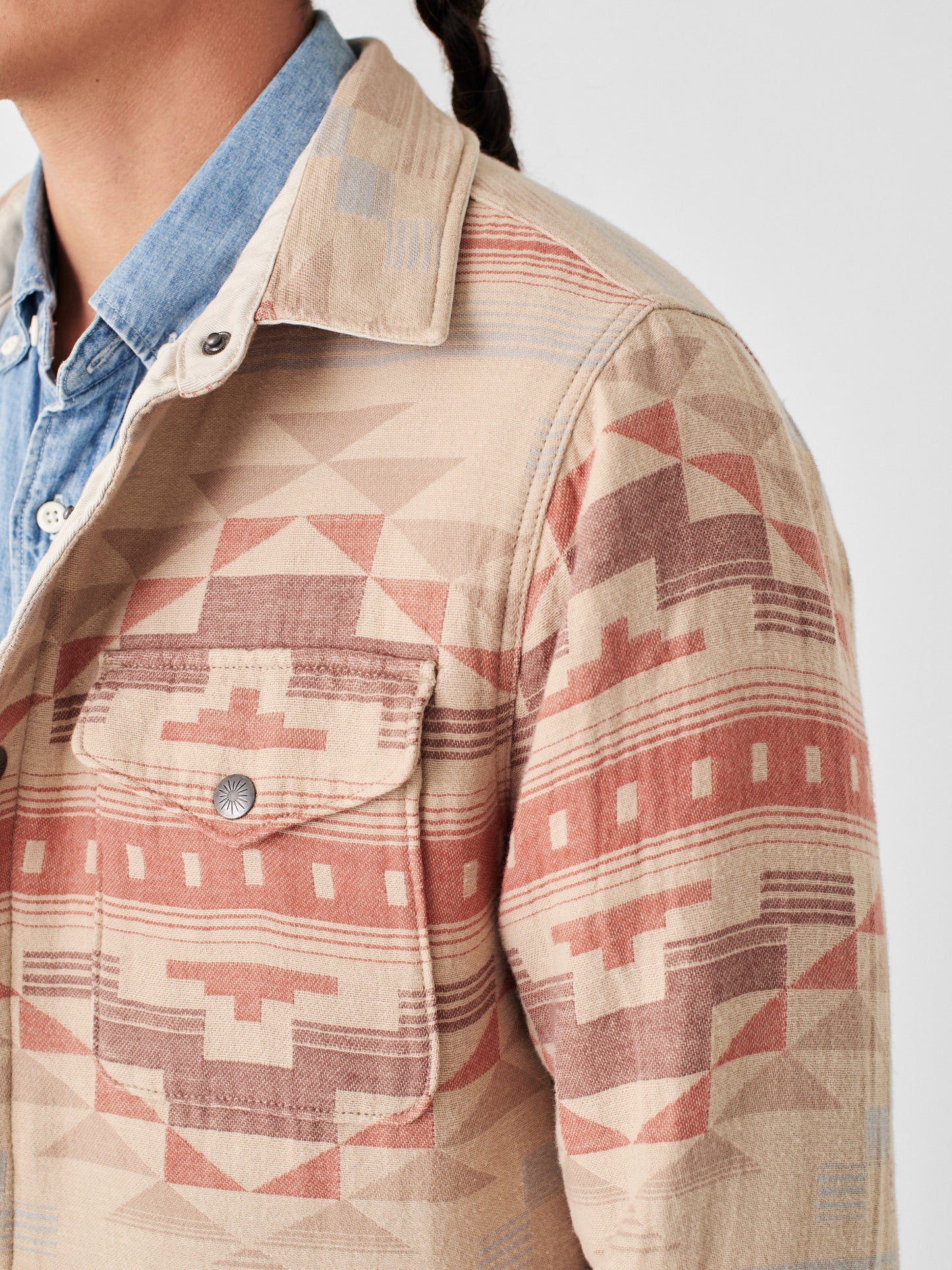 B.Yellowtail Reversible Bondi Jacket - Stone/Big Horn Sand
