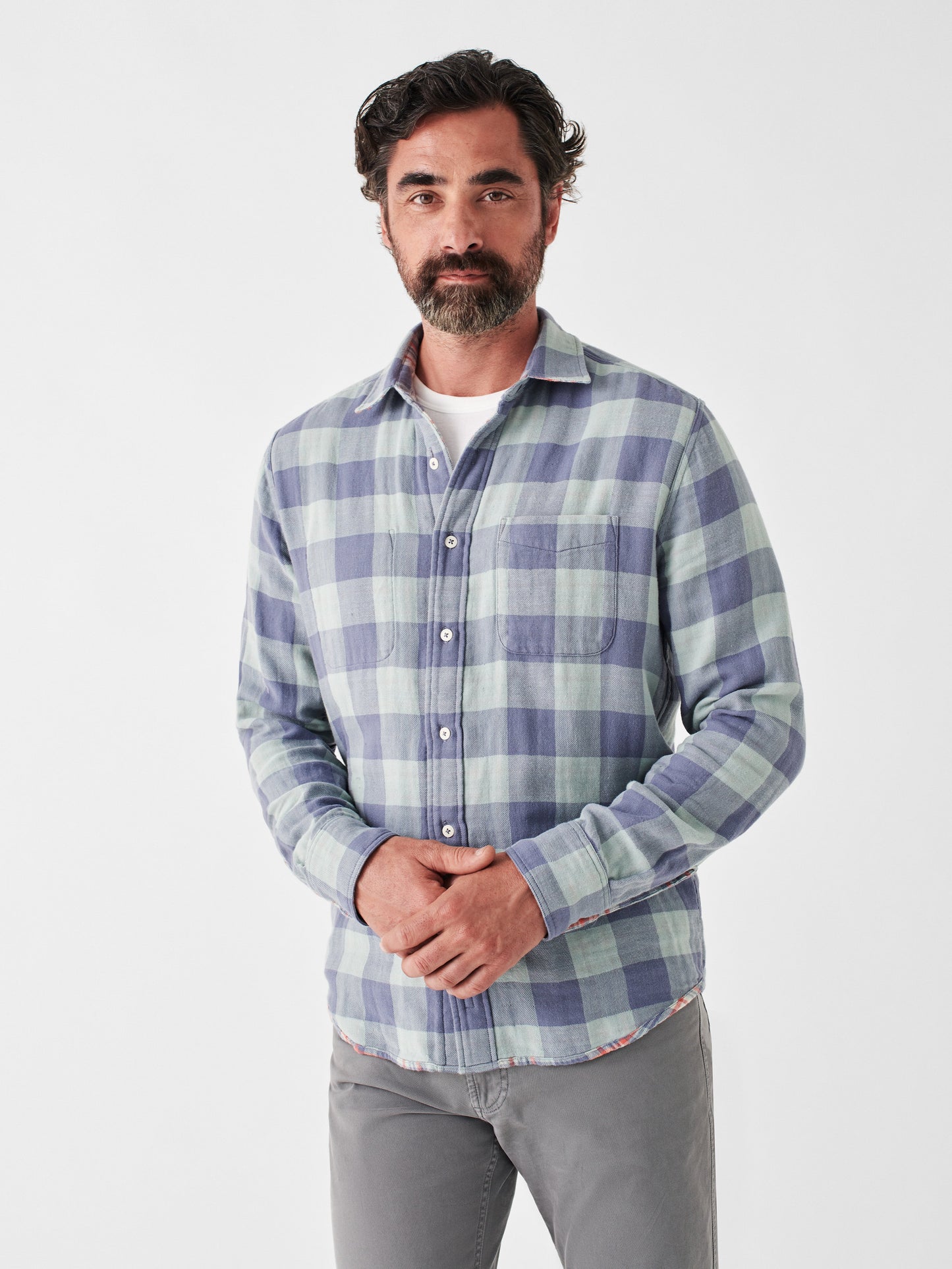 The Reversible Shirt - Coastal Hills Plaid - XS