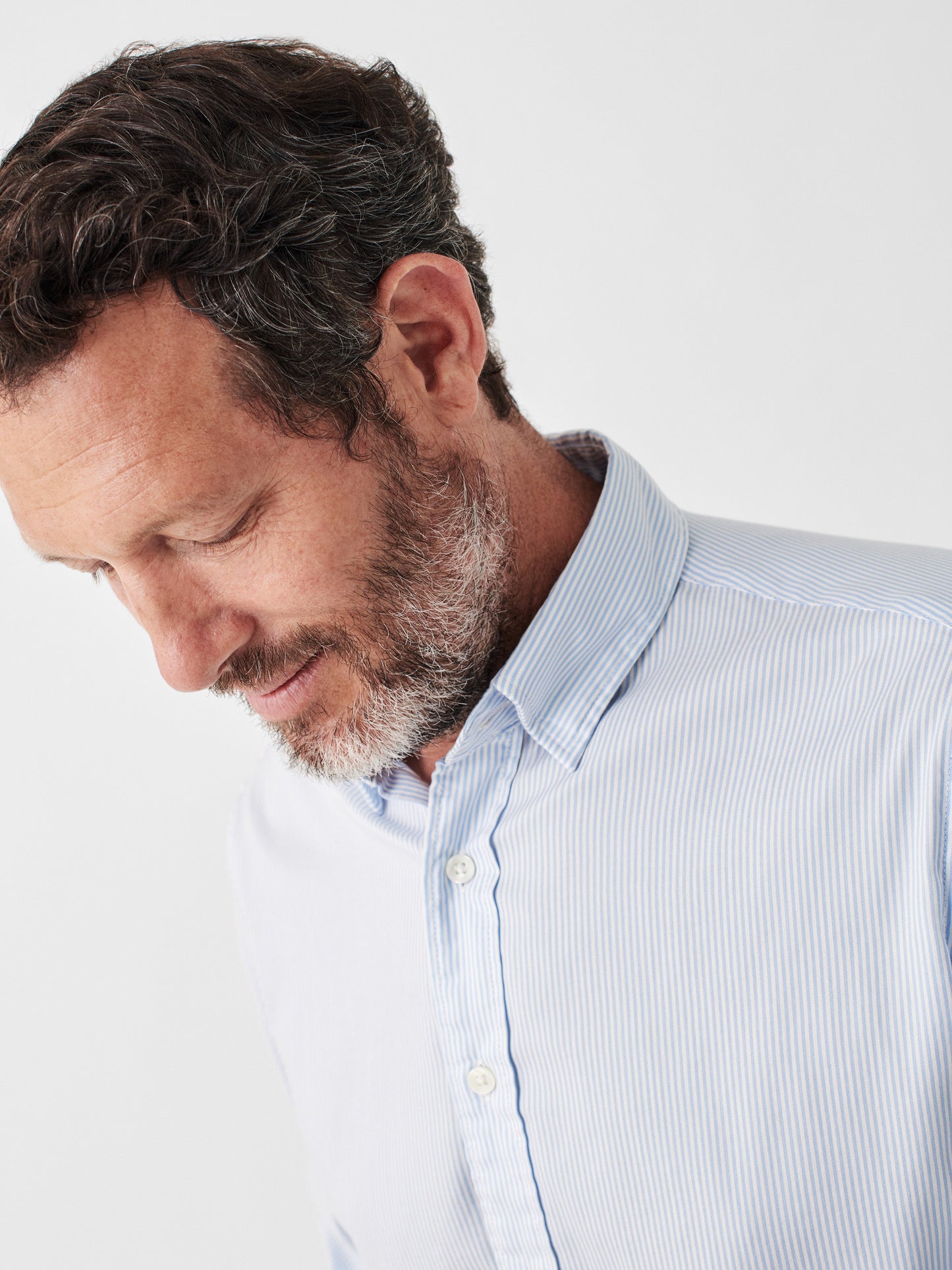 The Movement™ Shirt - Blue White Stripe - L