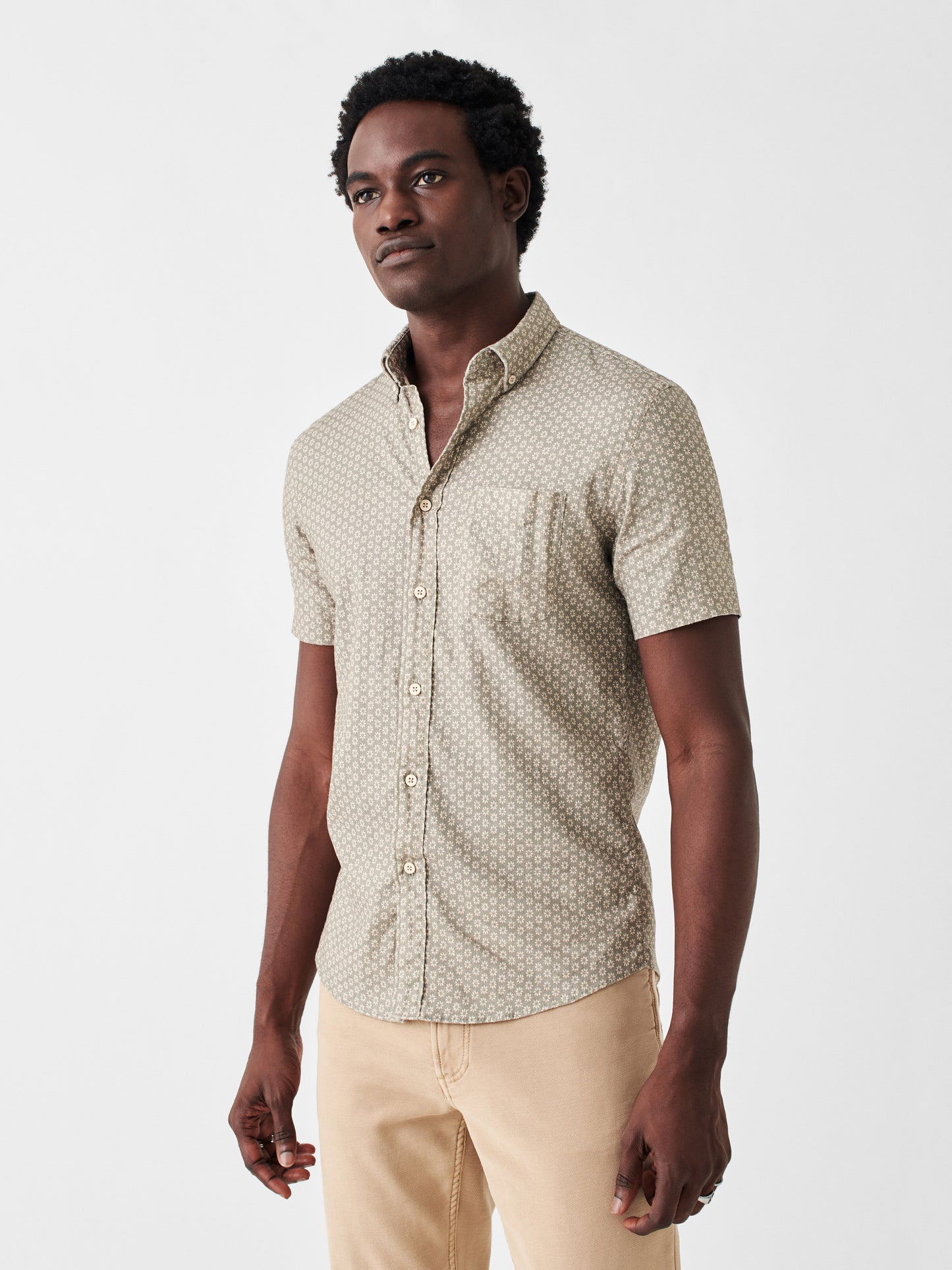 Short-Sleeve Breeze Shirt - Coastal Sage Sunburst - L