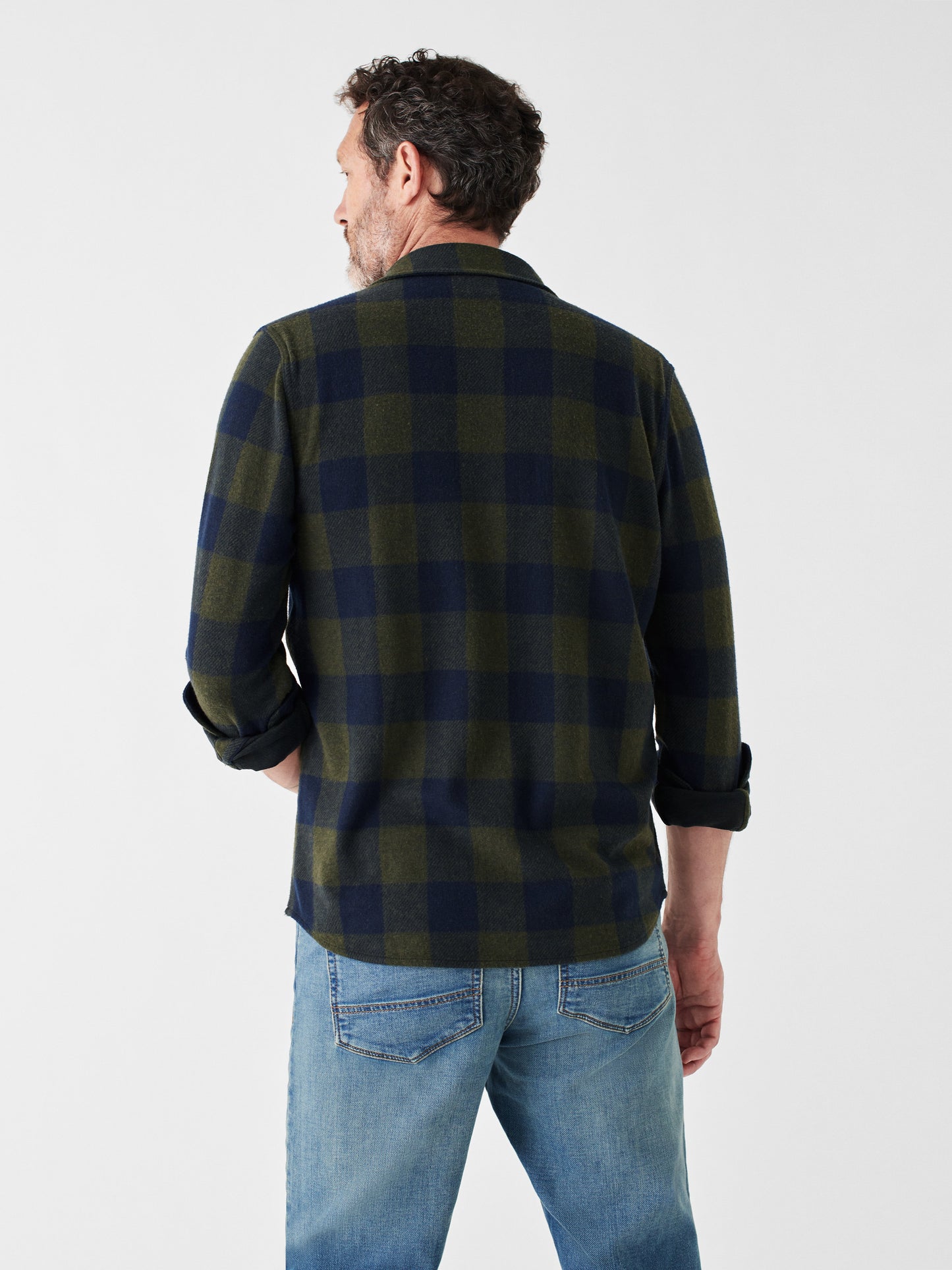 Legend™ Sweater Shirt - Navy Olive Buffalo