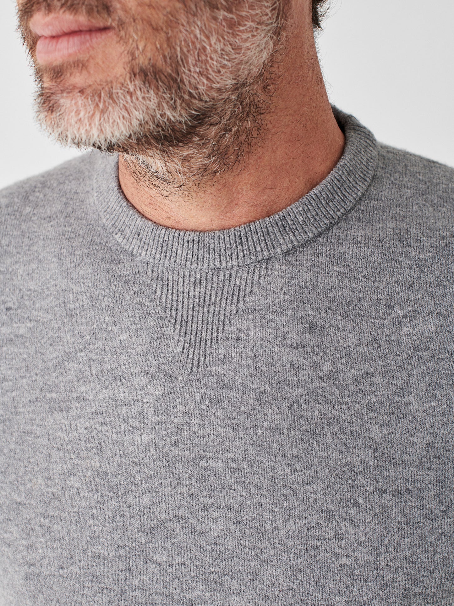 Jackson Hole Crew Sweater - Light Grey Heather - XL