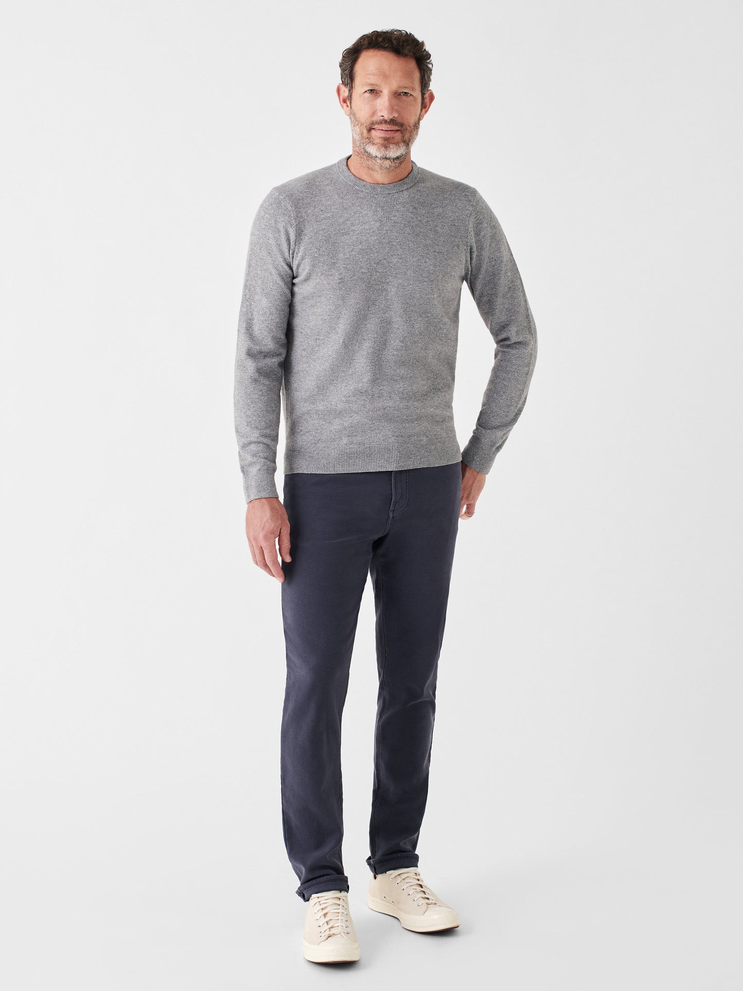 Jackson Hole Crew Sweater - Light Grey Heather - XL
