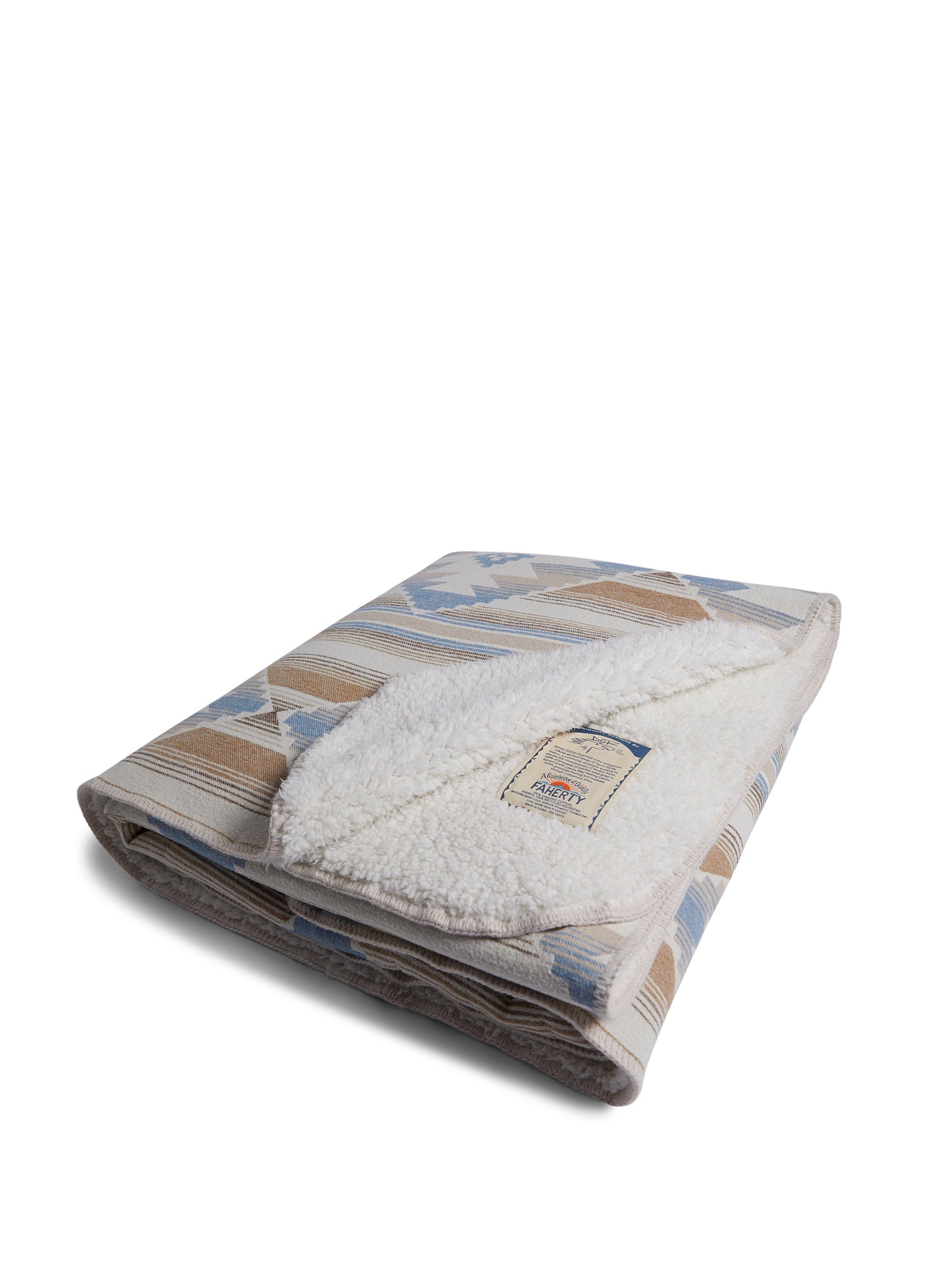 Doug Good Feather Recycled High Pile Fleece Blanket - Prairie Stream