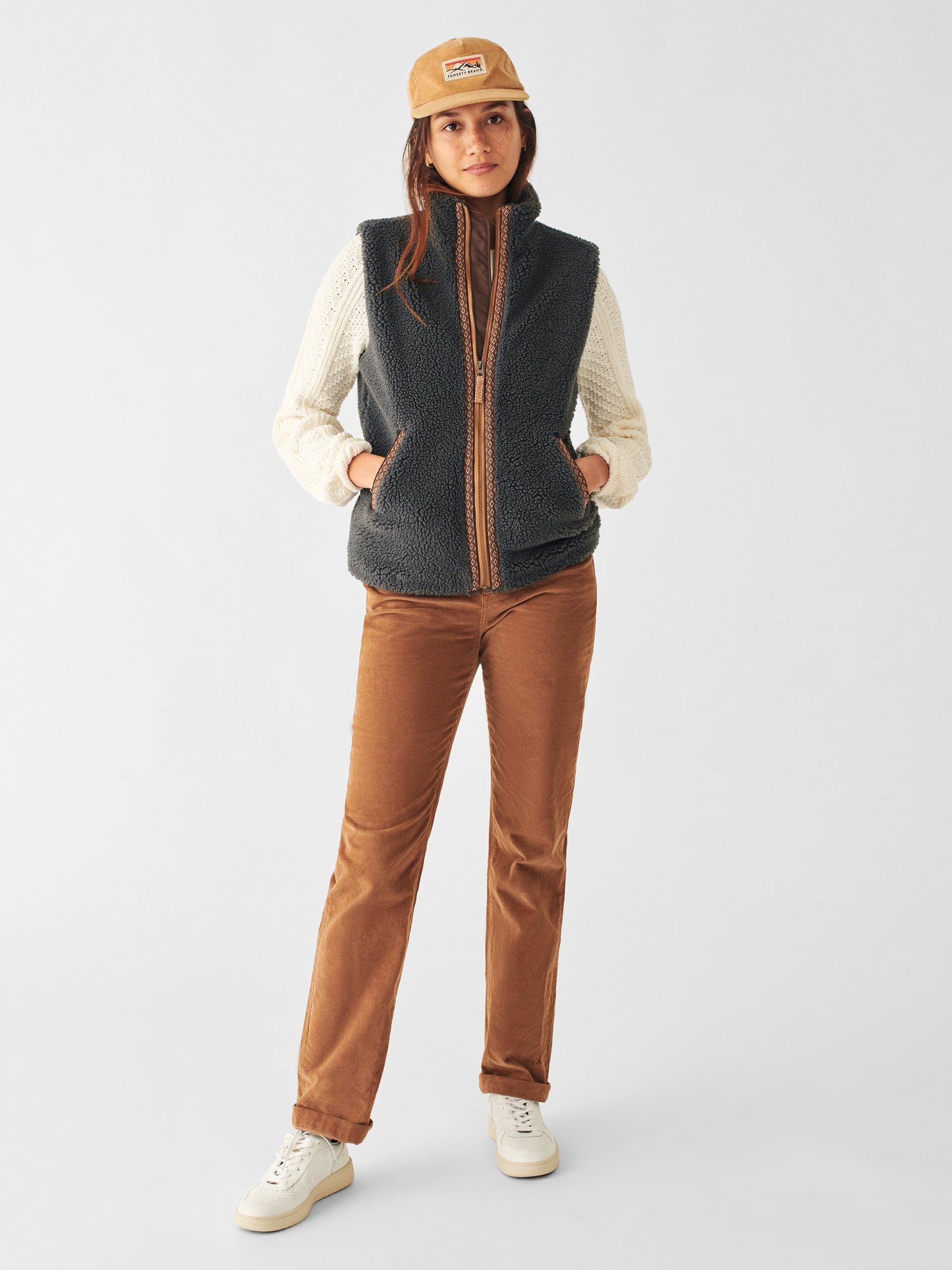 Ashbury High Pile Fleece Vest - Washed Black
