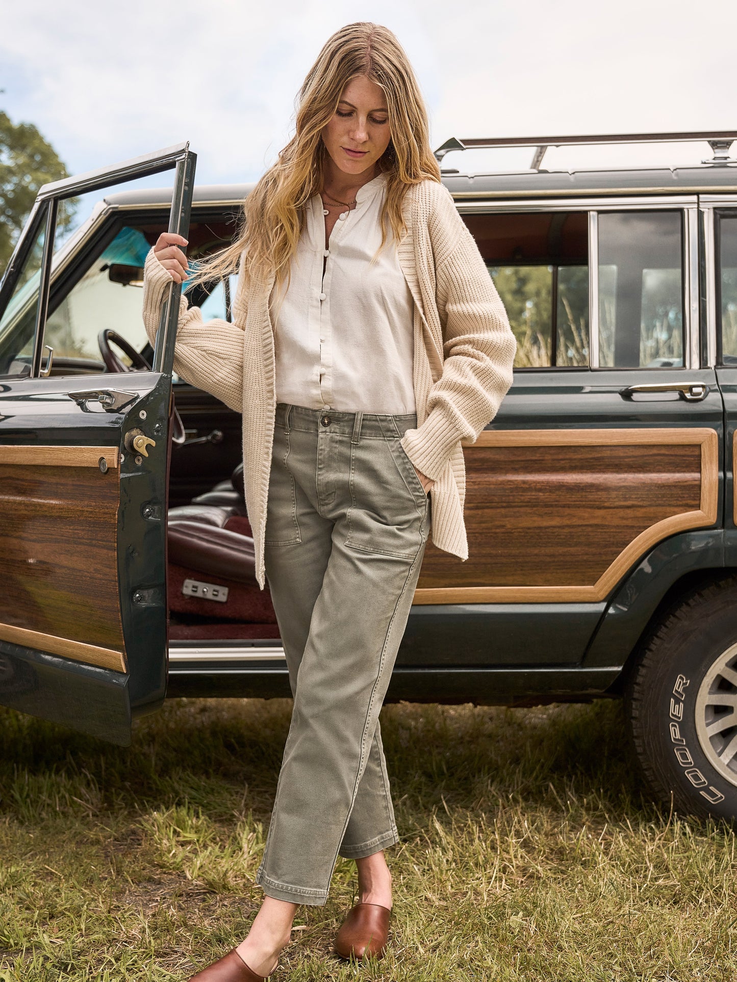 Cozy Cotton Boyfriend Cardigan - Natural