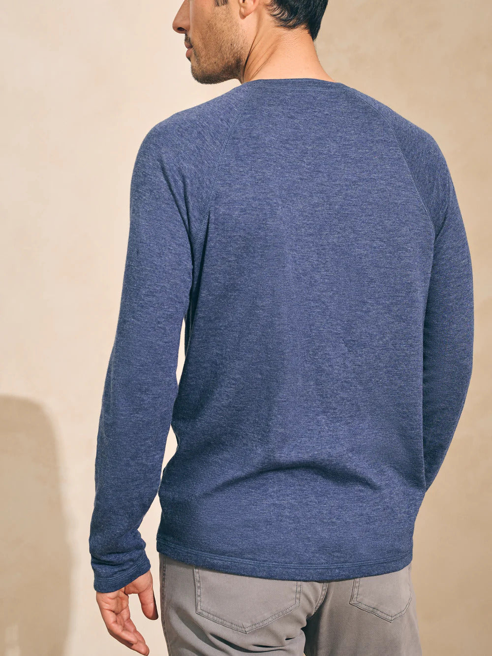 Cloud™ Long-Sleeve Henley - Navy Heather