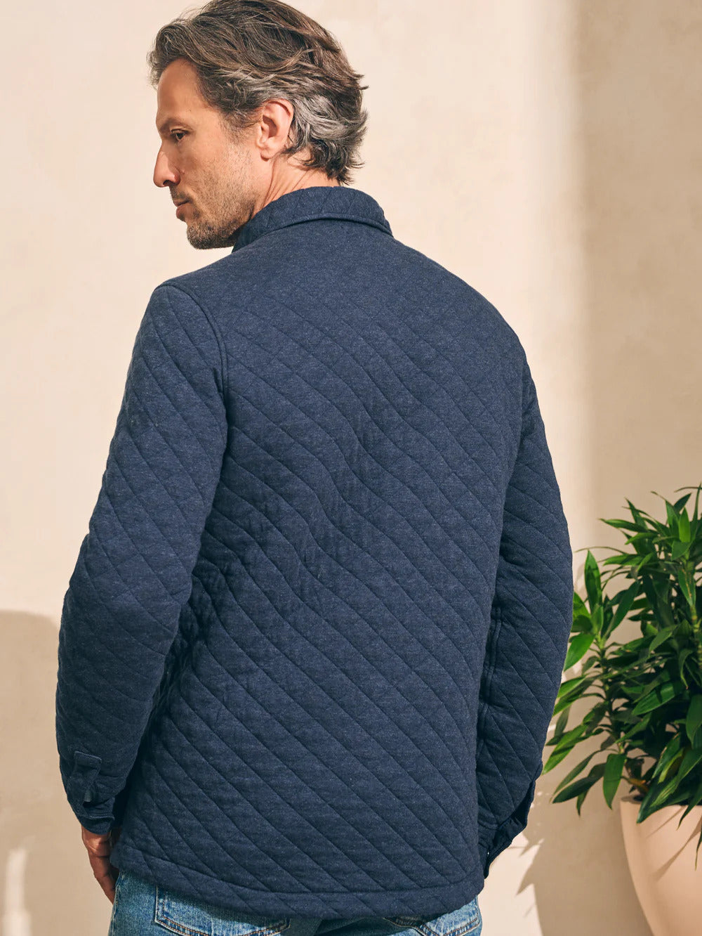 Epic Quilted Fleece CPO - Navy Melange