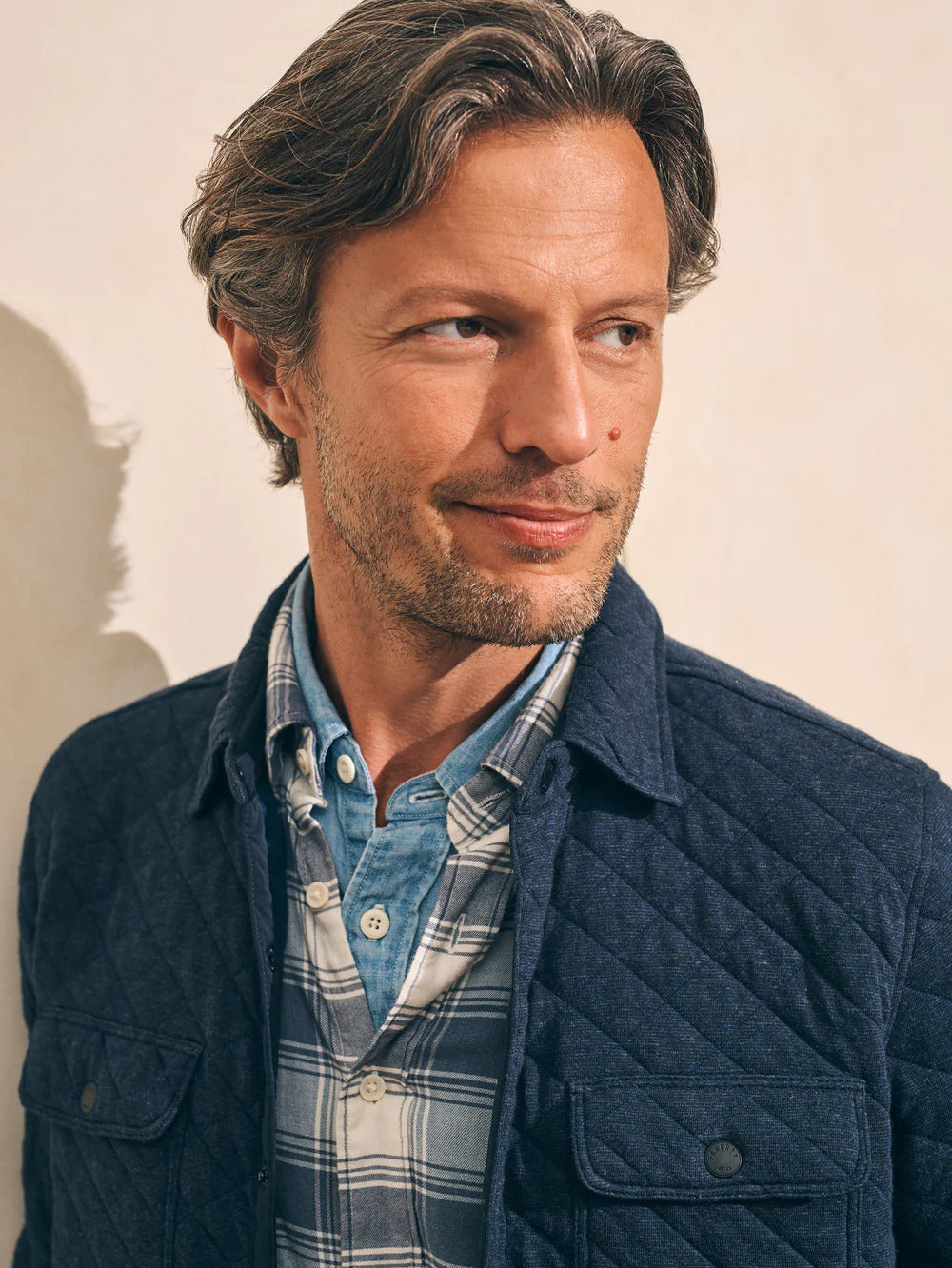 Epic Quilted Fleece CPO - Navy Melange