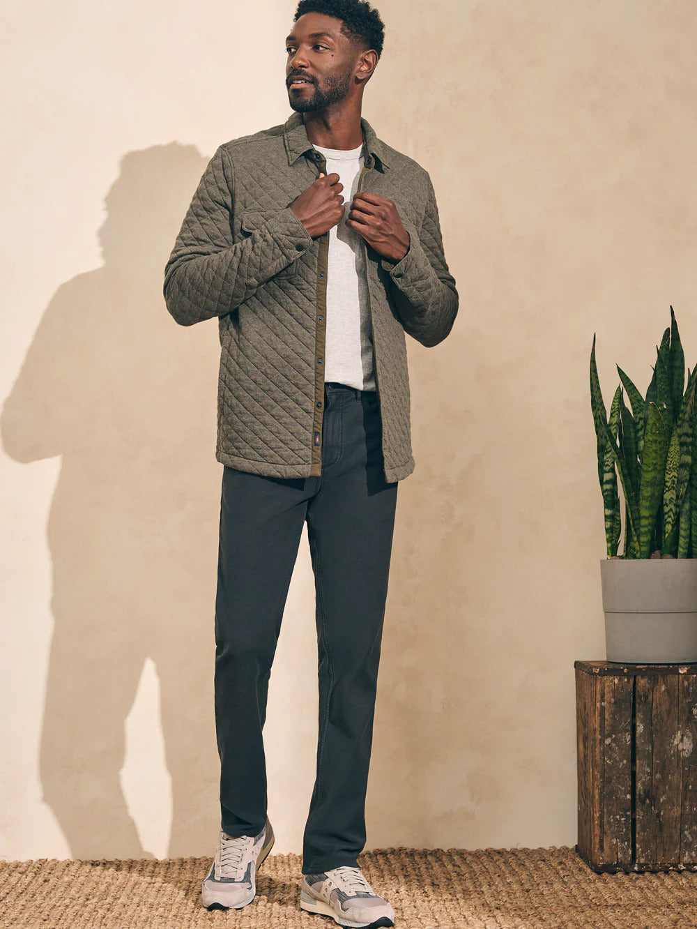 Epic Quilted Fleece CPO - Olive Melange