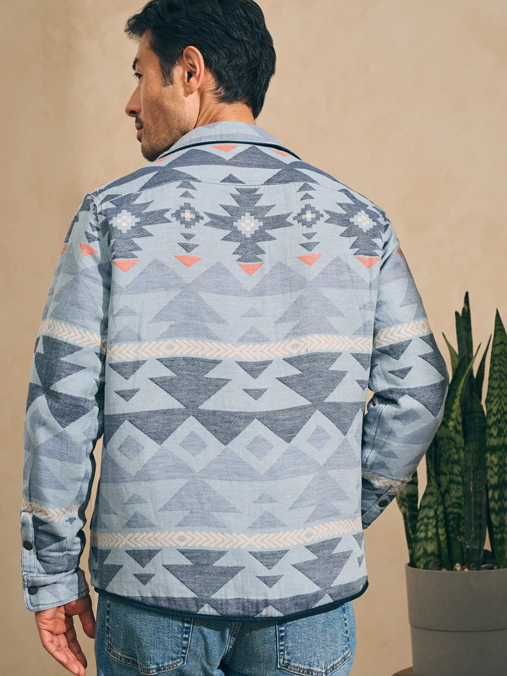 Doug Good Feather Reversible Bondi Jacket - Navy/Six Rivers Turquoise