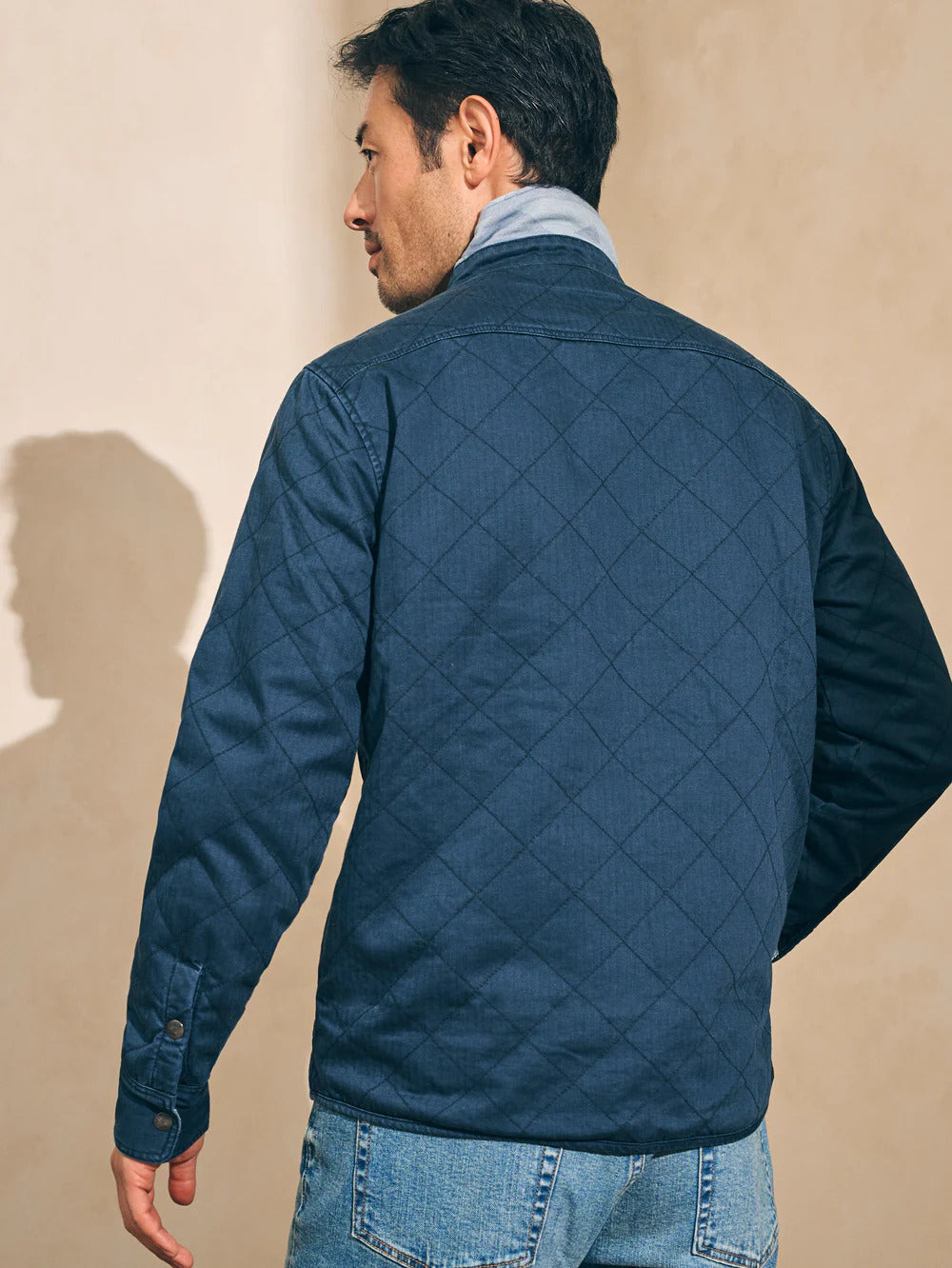 Doug Good Feather Reversible Bondi Jacket - Navy/Six Rivers Turquoise