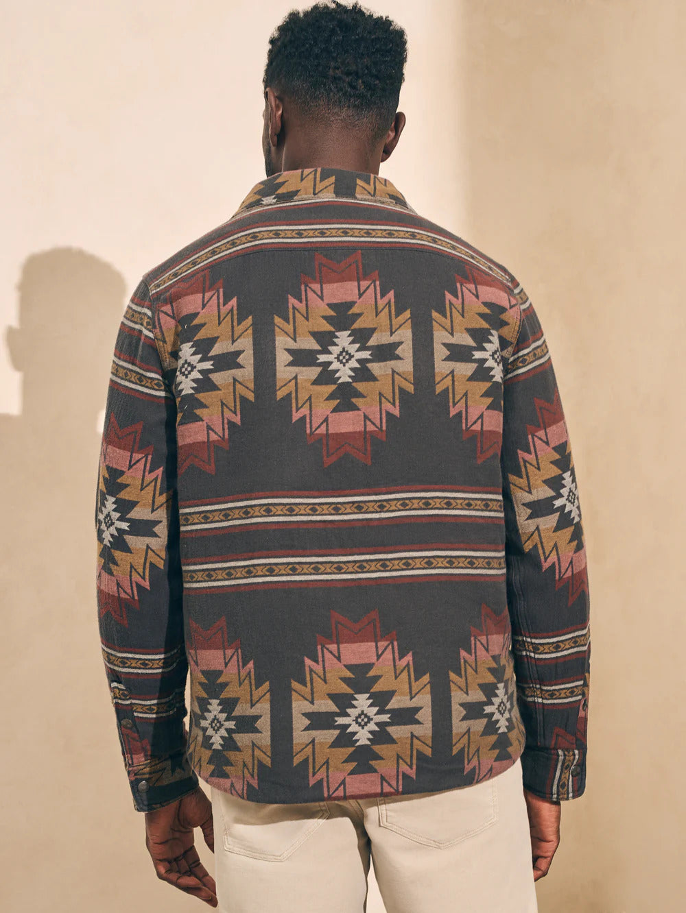 Doug Good Feather Reversible Bondi Jacket - Olive/Black Star Nation