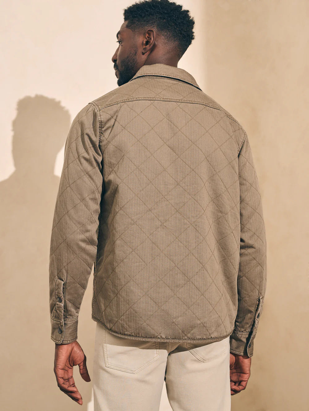 Doug Good Feather Reversible Bondi Jacket - Olive/Black Star Nation