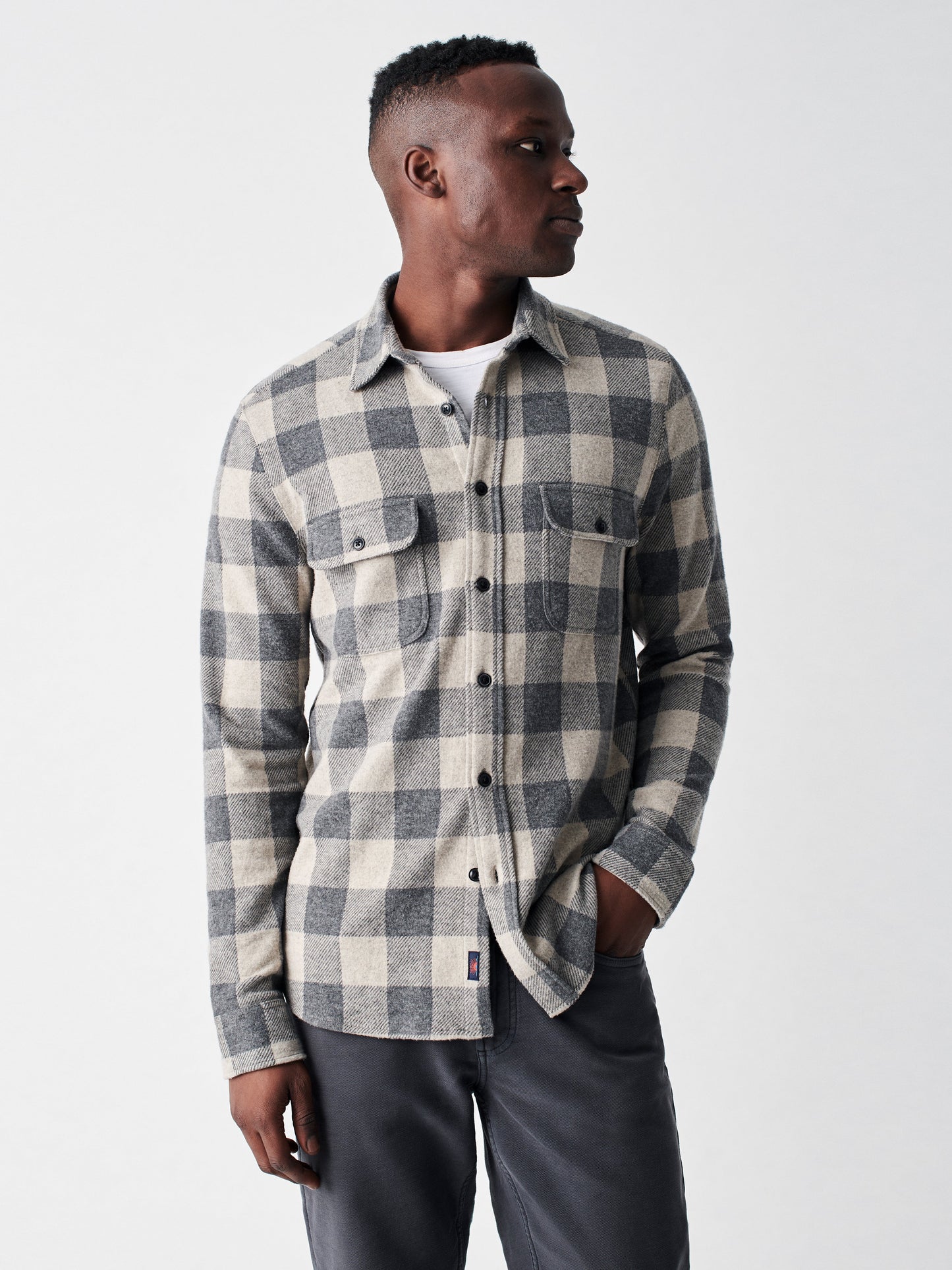 Legend™ Sweater Shirt - Tan Charcoal Buffalo - L
