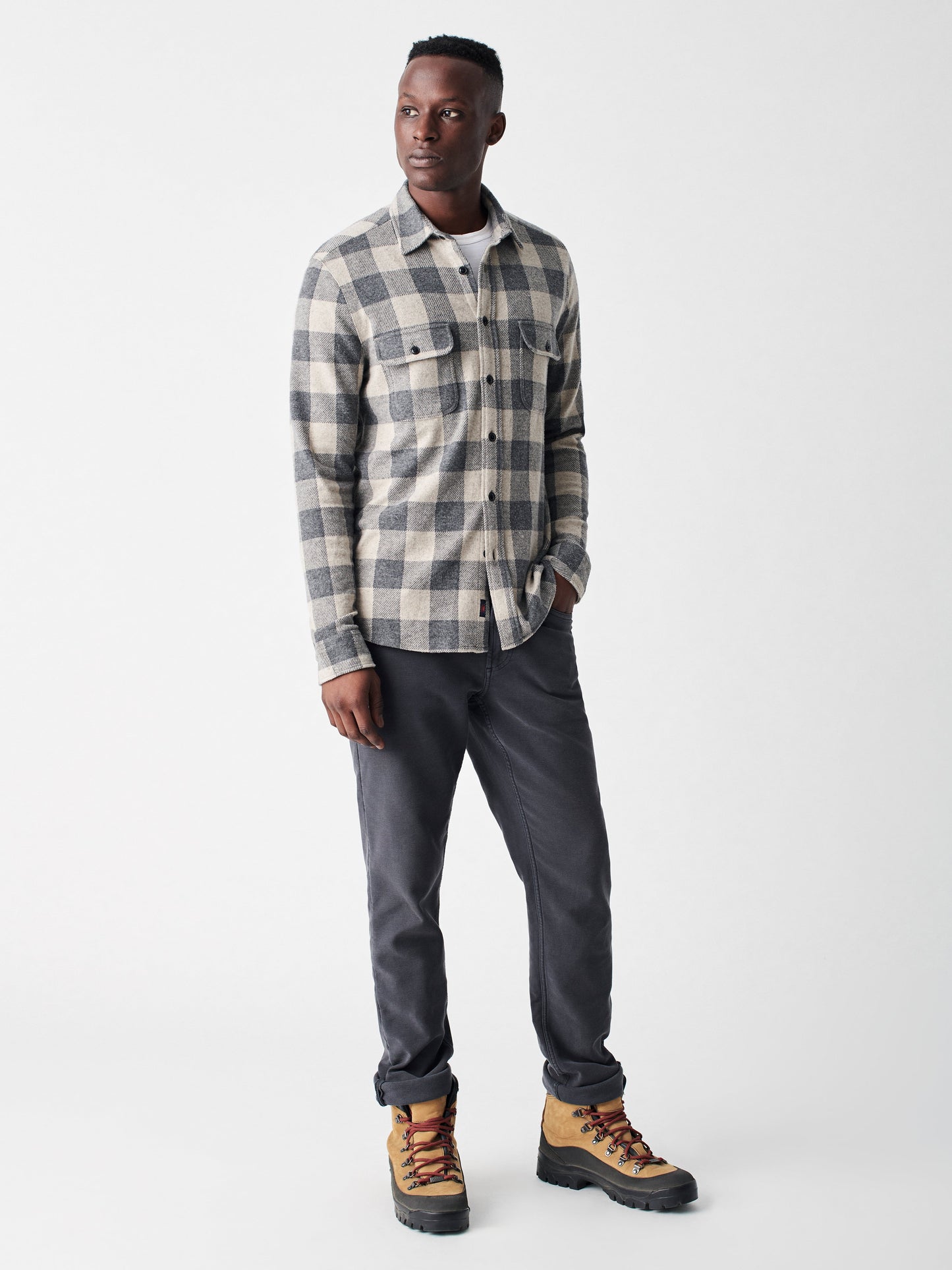 Legend™ Sweater Shirt - Tan Charcoal Buffalo - L