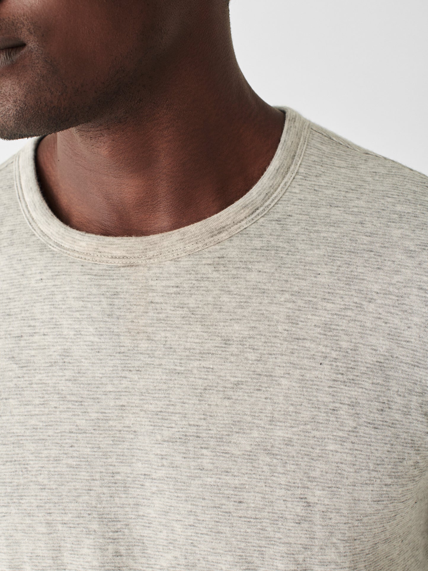 Cloud Reversible Crew - Snowrock Feder Stripe / Charcoal Grey Stripe