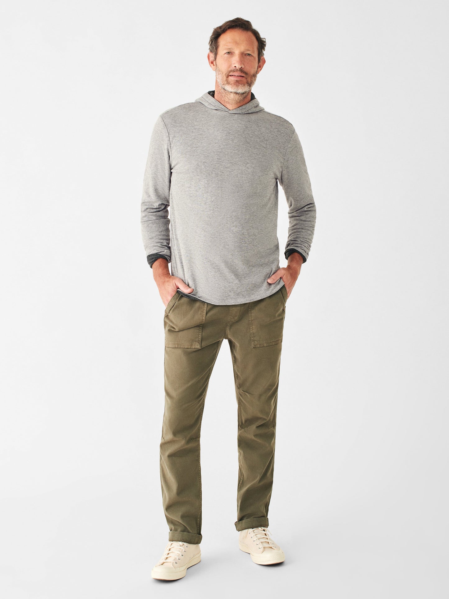 Cloud™ Reversible Hoodie - Charcoal Heather/Light Grey Heather