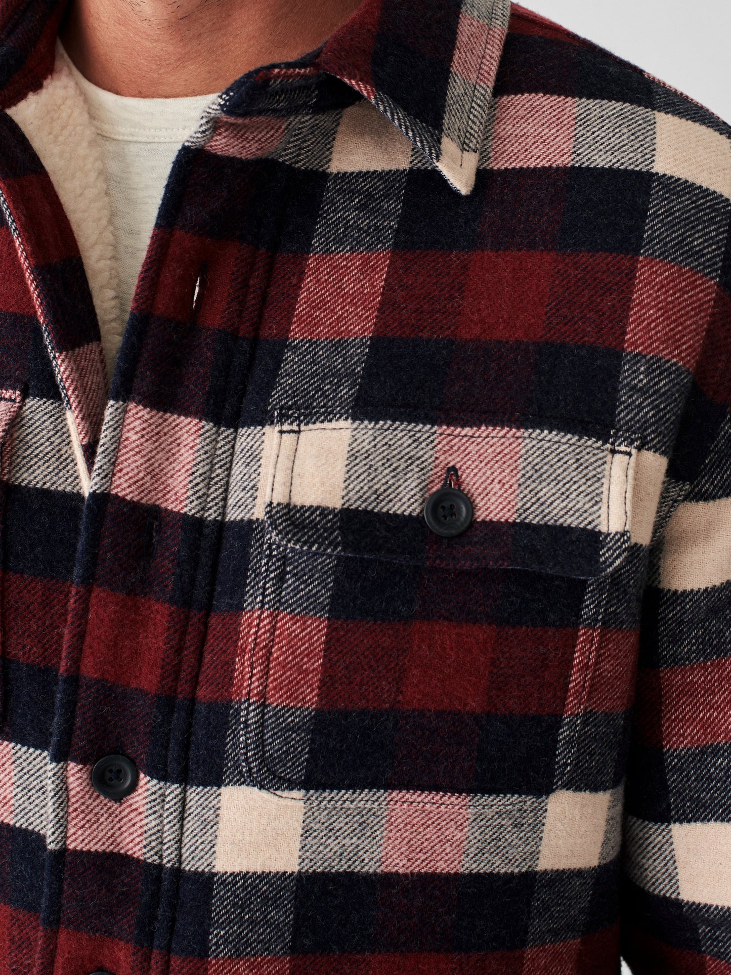 High Pile Fleece Plaid CPO - Winter Falls Buffalo - M