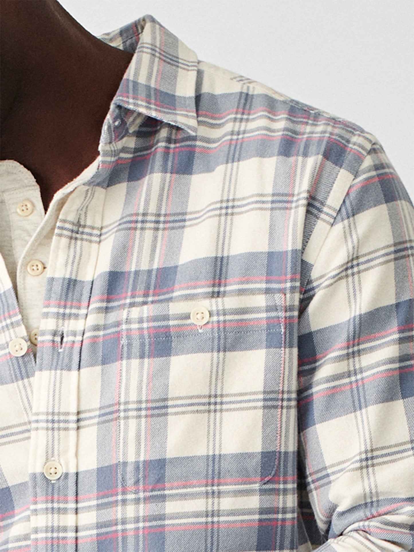 Stretch Seaview Flannel - Sundowner Plaid - L