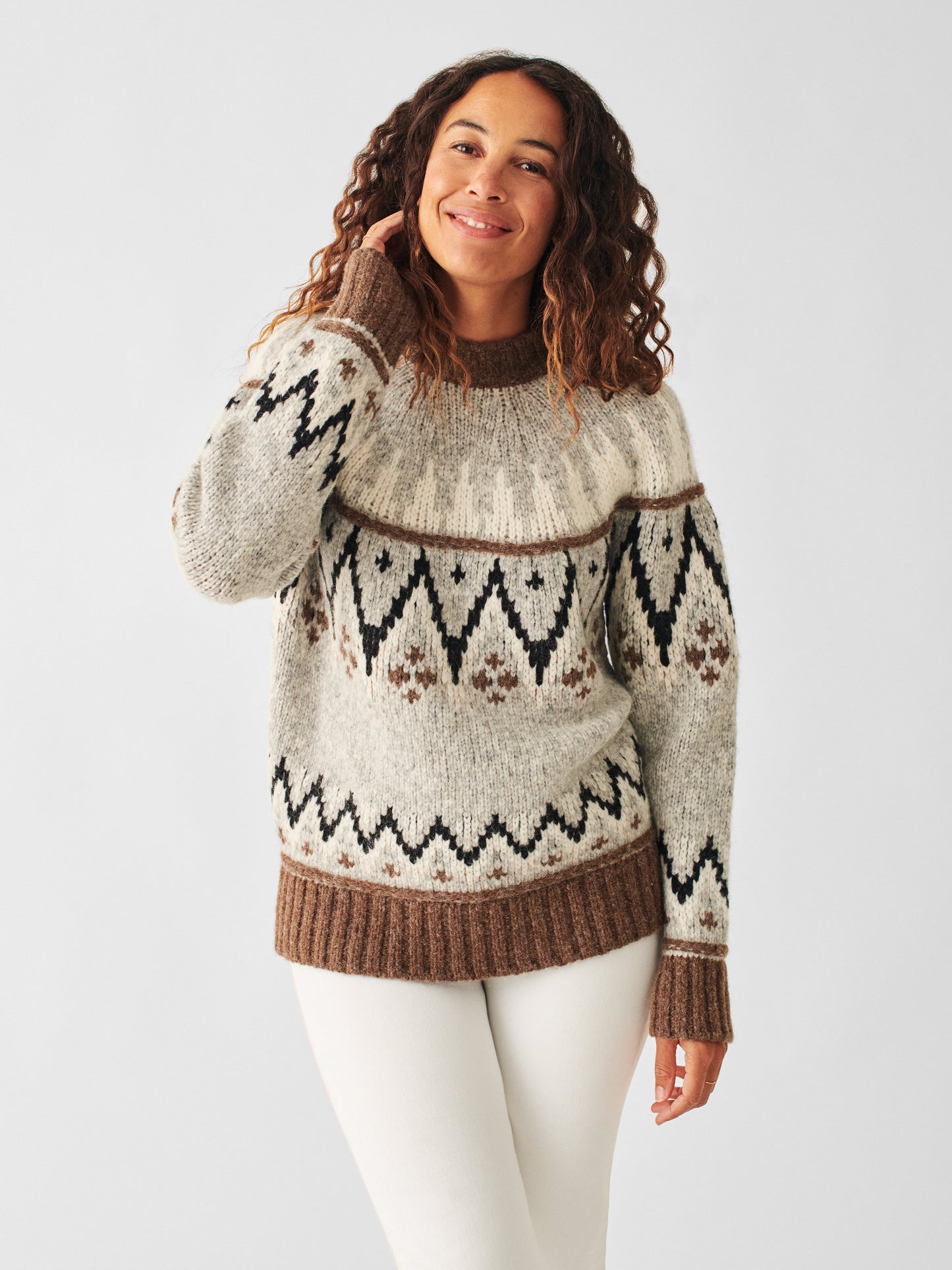 Frost Fairisle Crew - Apres Haze