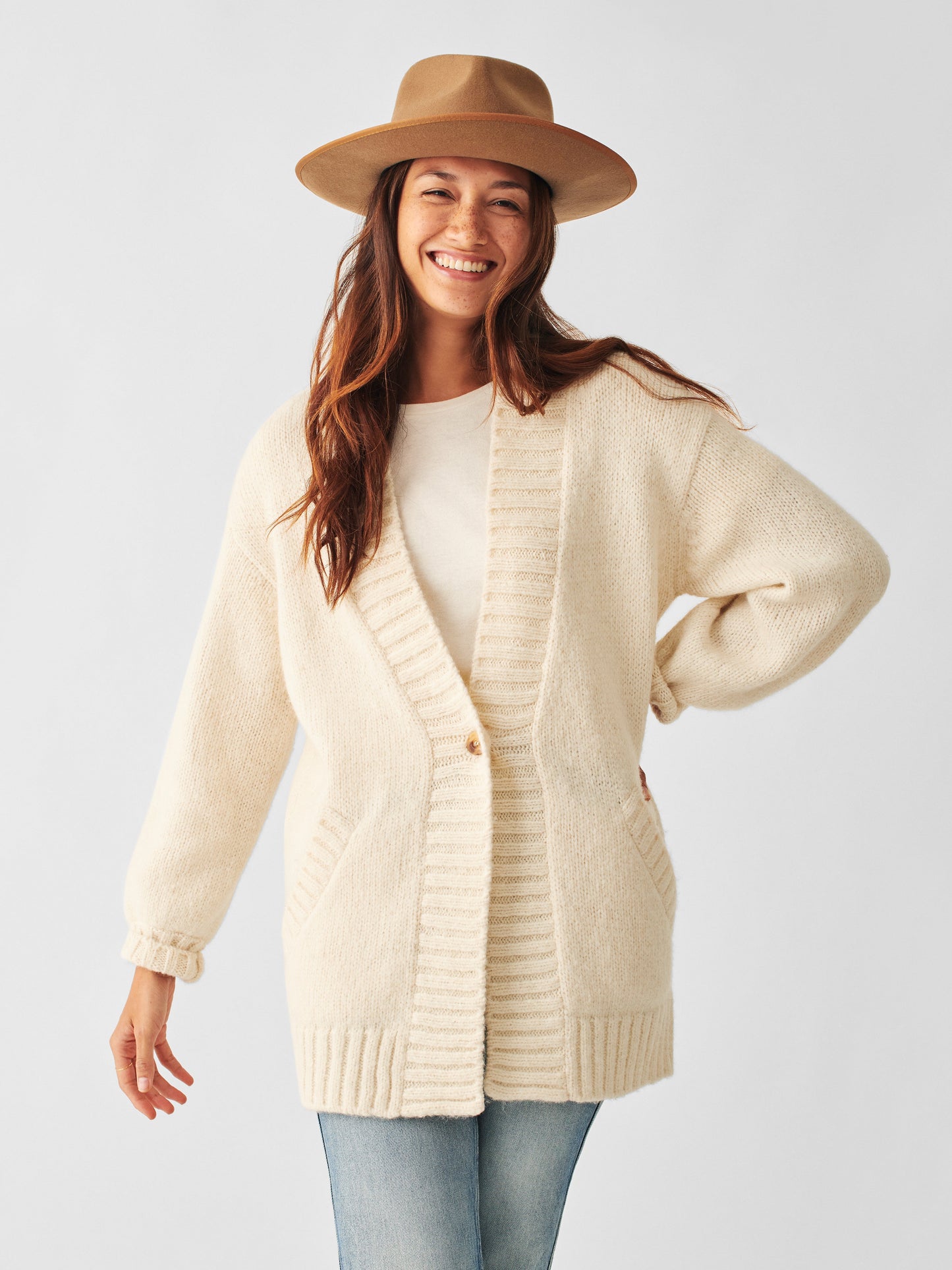 Frost Stella Cardigan - Winter White