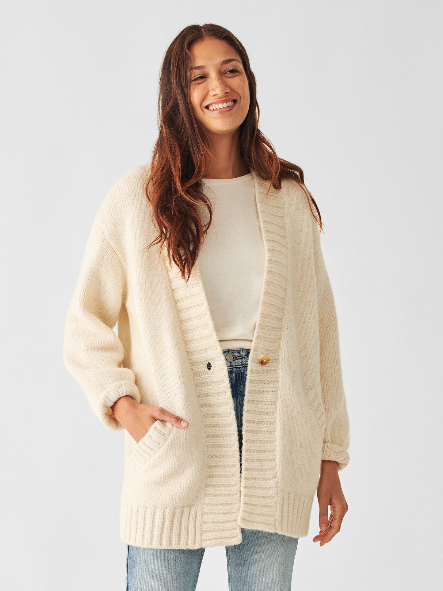 Frost Stella Cardigan - Winter White