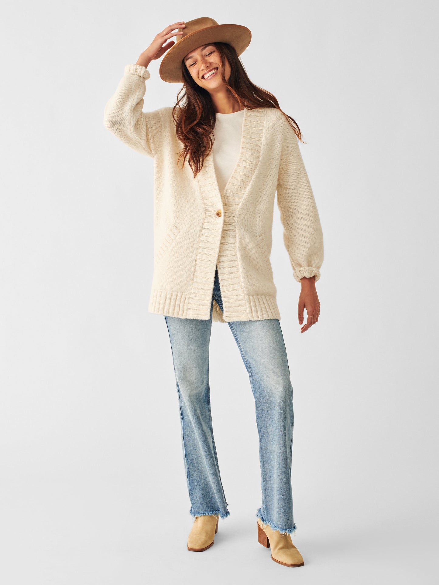 Frost Stella Cardigan - Winter White