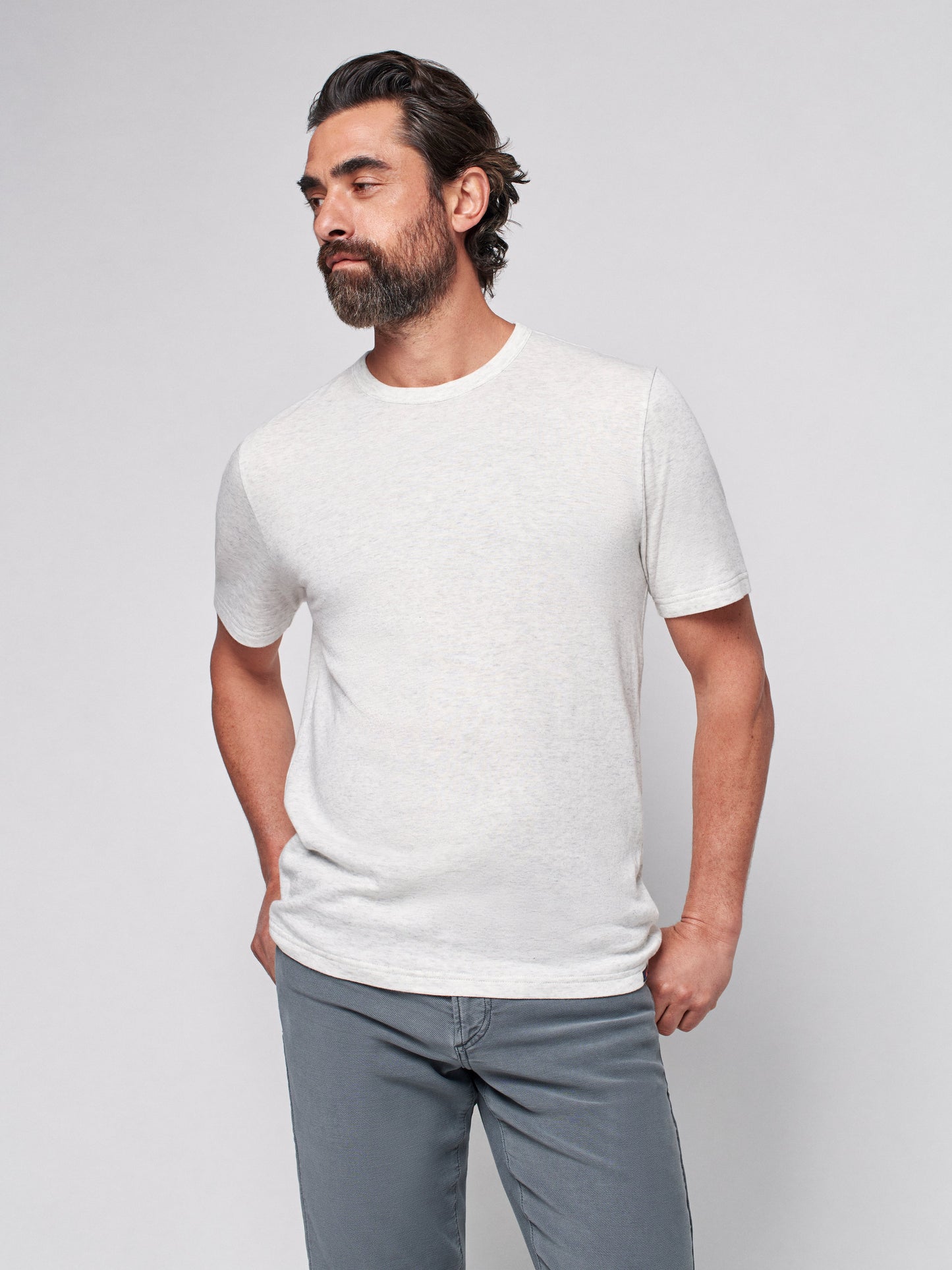 Cloud™ Short-Sleeve Tee - Pebble Heather - L