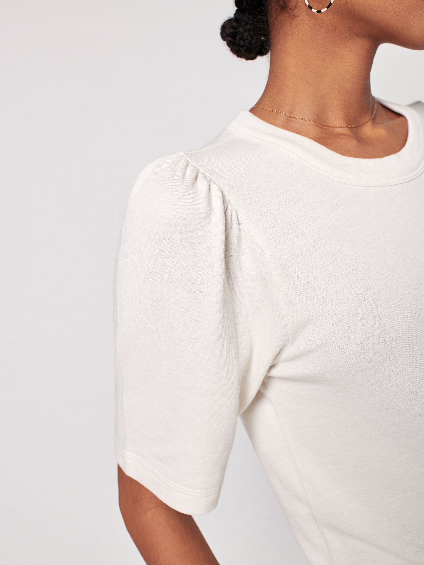 Cloud™ Puff Sleeve Tee - Whisper White