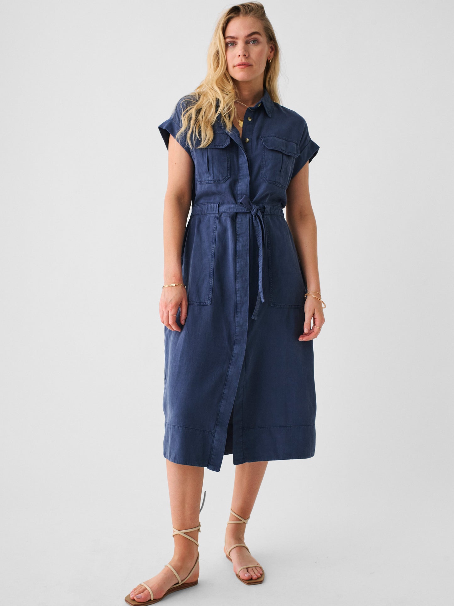 Arlie Day Shirt Dress - Navy