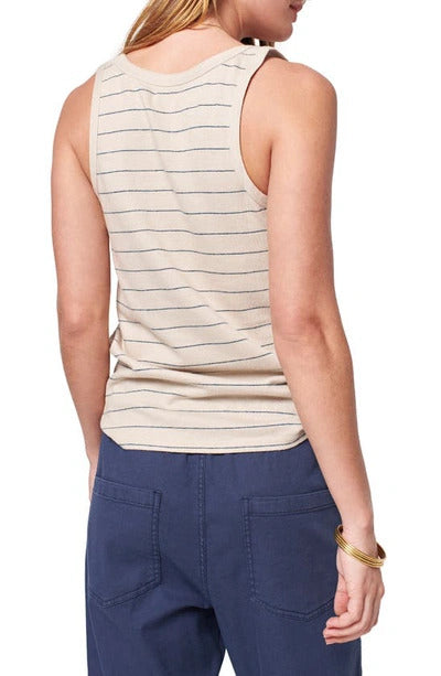 Whisper Tank - Azure Stripe