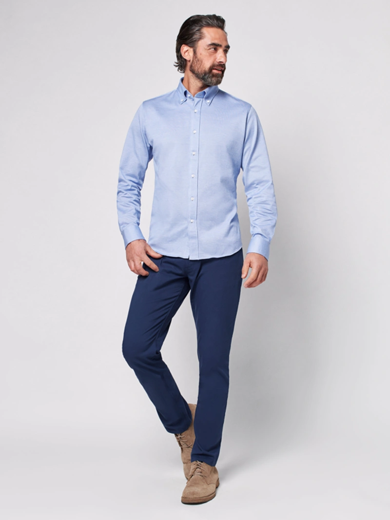 Reserve™ Knit Pique Shirt - Blue Granite - L