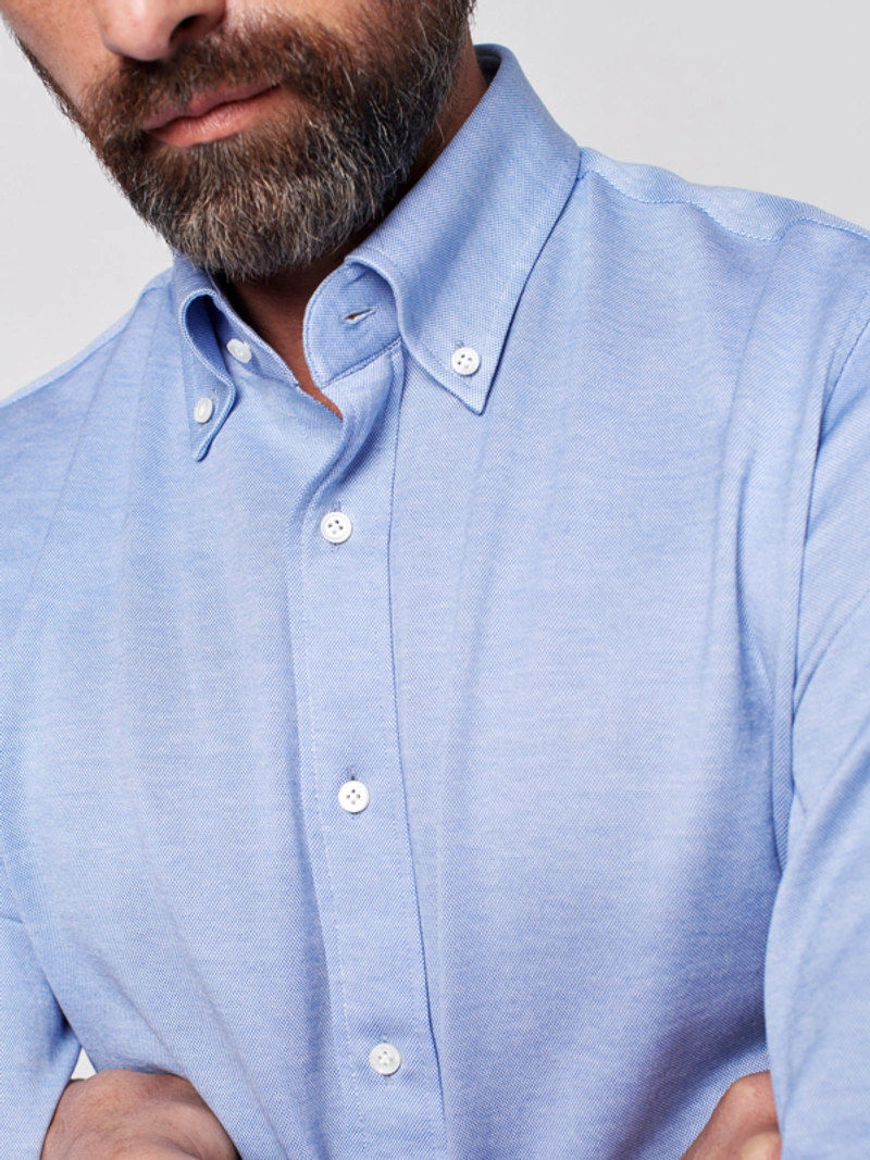 Reserve™ Knit Pique Shirt - Blue Granite - L
