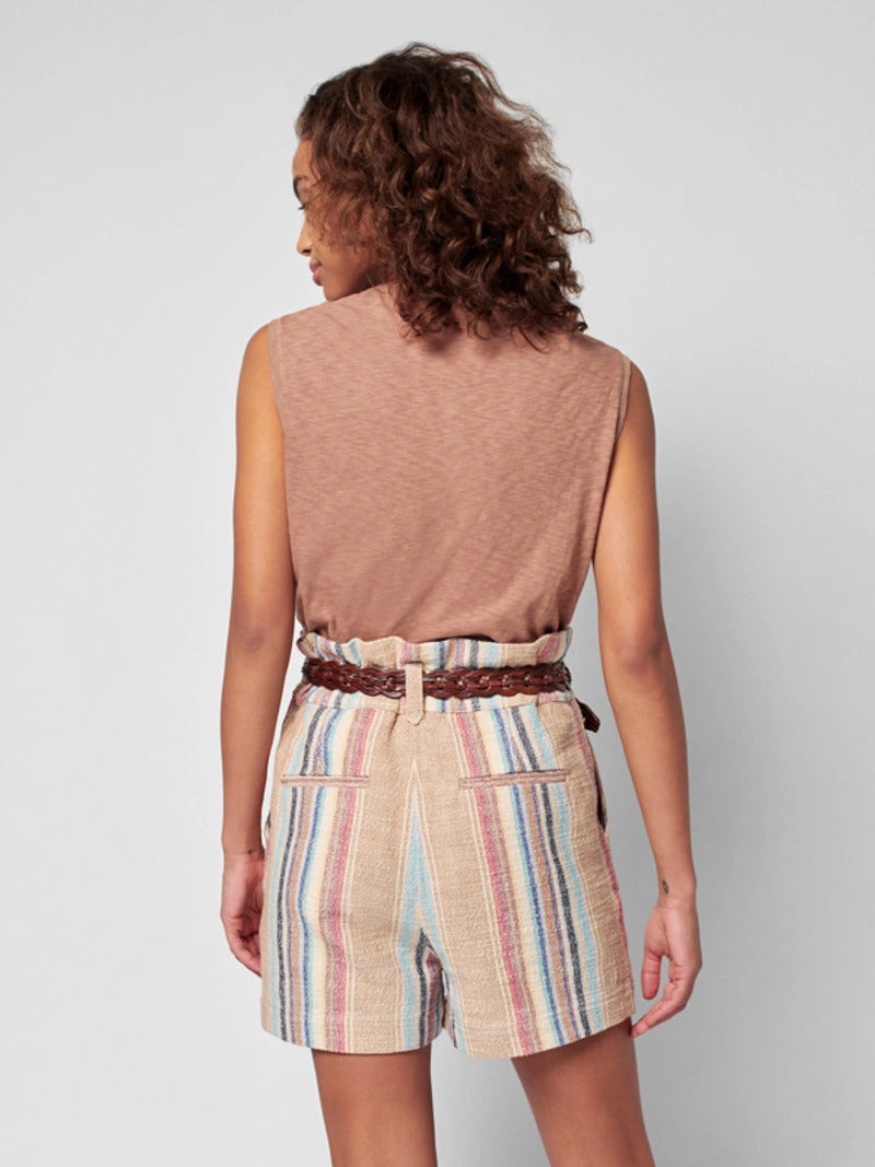 Sleeveless Knit Henley - Bronze